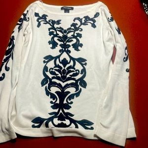 White House Black Market special occasion sweater size small